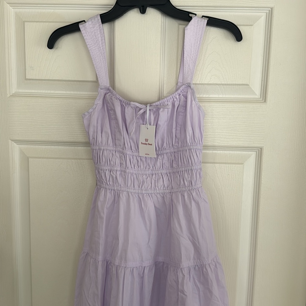 Aritzia Sunday Best Martine Poplin Midi Dress - Picture 2 of 13